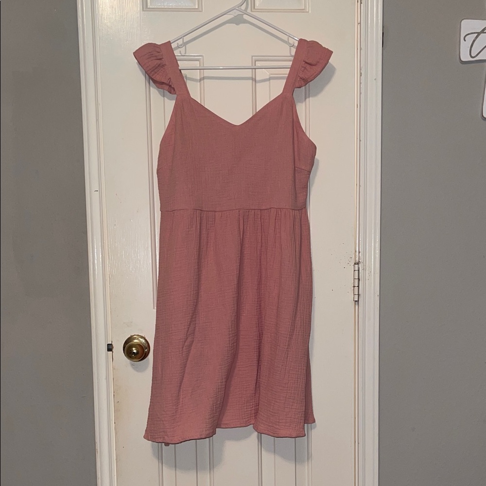 Grace Karin Dusty Pink Textured Dress